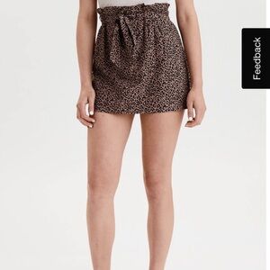 American Eagle Outfitters Tan and Black Leopard Skirt size small.